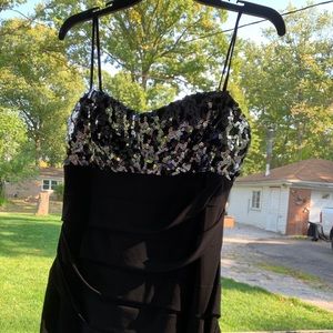 Black cocktail dress